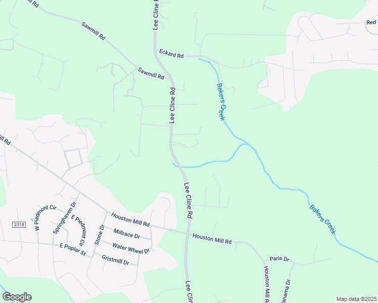 map of restaurants, bars, coffee shops, grocery stores, and more near 5252 Lee Cline Road in Conover