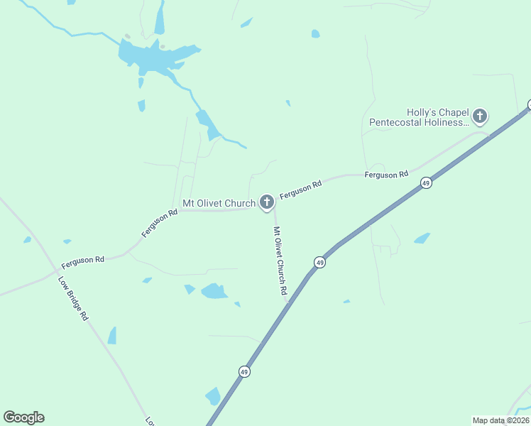 map of restaurants, bars, coffee shops, grocery stores, and more near 1069 Mount Olivet Church Road in Liberty