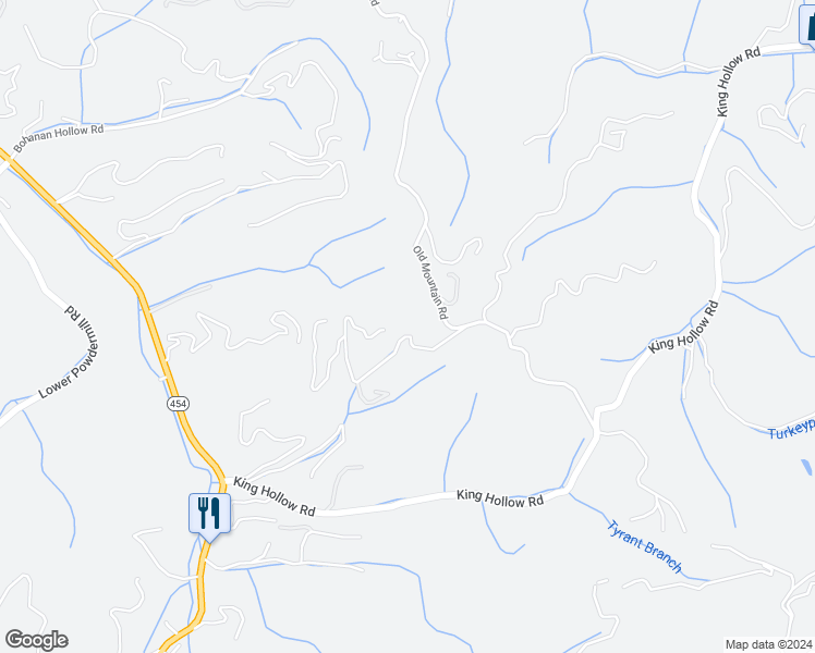 map of restaurants, bars, coffee shops, grocery stores, and more near 2240 Breezy Road in Sevierville