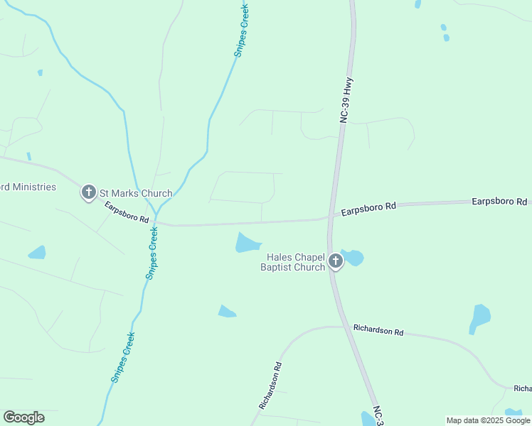 map of restaurants, bars, coffee shops, grocery stores, and more near 1168 Earpsboro Road in Zebulon