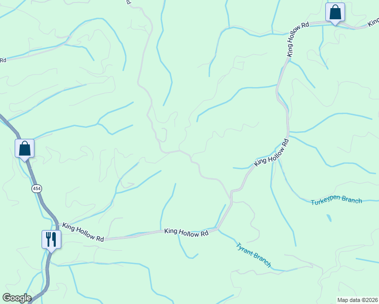 map of restaurants, bars, coffee shops, grocery stores, and more near 3607 Pinetree Way in Sevierville