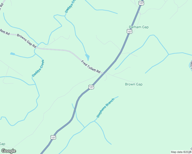 map of restaurants, bars, coffee shops, grocery stores, and more near 1200 Fred Tollett Road in Crossville