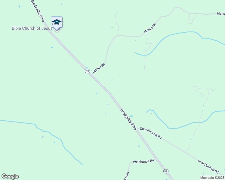 map of restaurants, bars, coffee shops, grocery stores, and more near 7097 Bradyville Pike in Murfreesboro