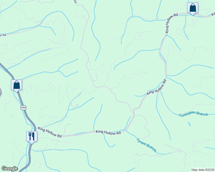 map of restaurants, bars, coffee shops, grocery stores, and more near 3607 Pinetree Way in Sevierville