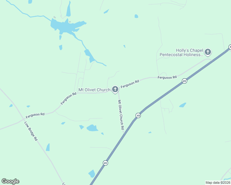 map of restaurants, bars, coffee shops, grocery stores, and more near 1069 Mount Olivet Church Road in Liberty