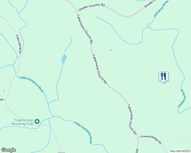 map of restaurants, bars, coffee shops, grocery stores, and more near 1551 Tabernacle Church Road in Trinity