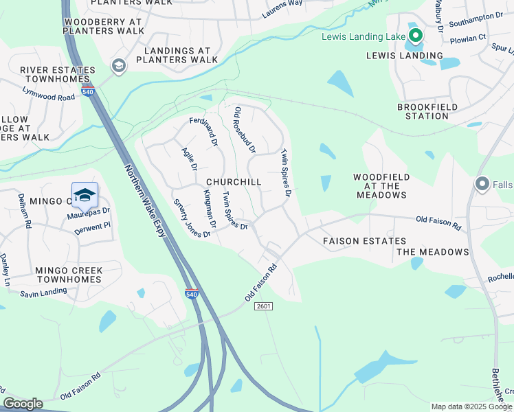 map of restaurants, bars, coffee shops, grocery stores, and more near 1609 Sunday Silence Drive in Knightdale