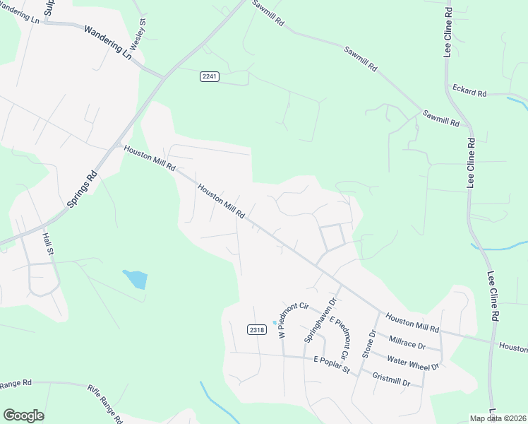 map of restaurants, bars, coffee shops, grocery stores, and more near 1101 Pecan Street in Conover