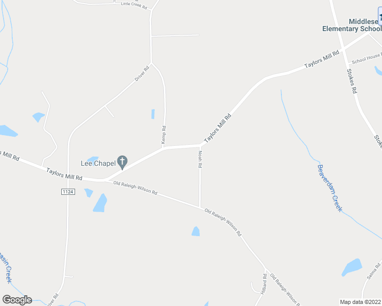 map of restaurants, bars, coffee shops, grocery stores, and more near 14157 Taylors Mill Road in Middlesex