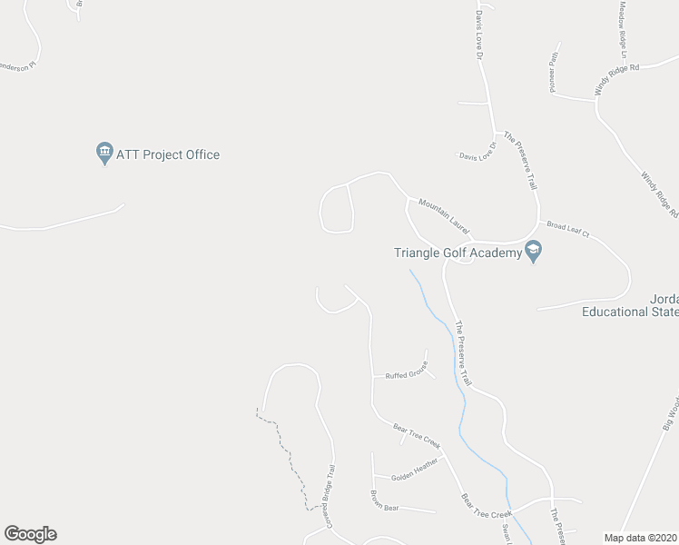map of restaurants, bars, coffee shops, grocery stores, and more near 850 Bear Tree Creek in Chapel Hill