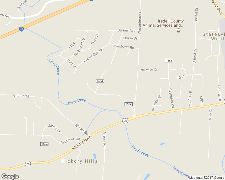 map of restaurants, bars, coffee shops, grocery stores, and more near 162 Brandy Lane in Statesville