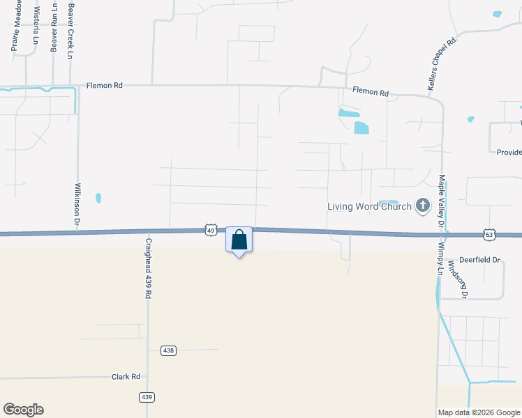map of restaurants, bars, coffee shops, grocery stores, and more near 6209 Alan Cove in Jonesboro