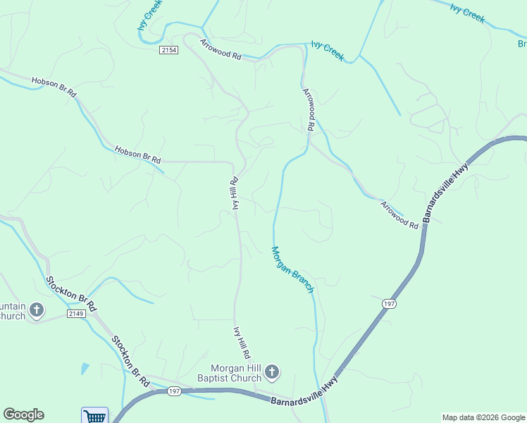 map of restaurants, bars, coffee shops, grocery stores, and more near 41 Ivywood Road in Weaverville