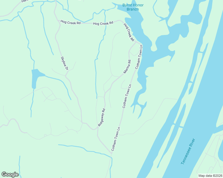 map of restaurants, bars, coffee shops, grocery stores, and more near 2554 Ridgeway Drive in Sugar Tree
