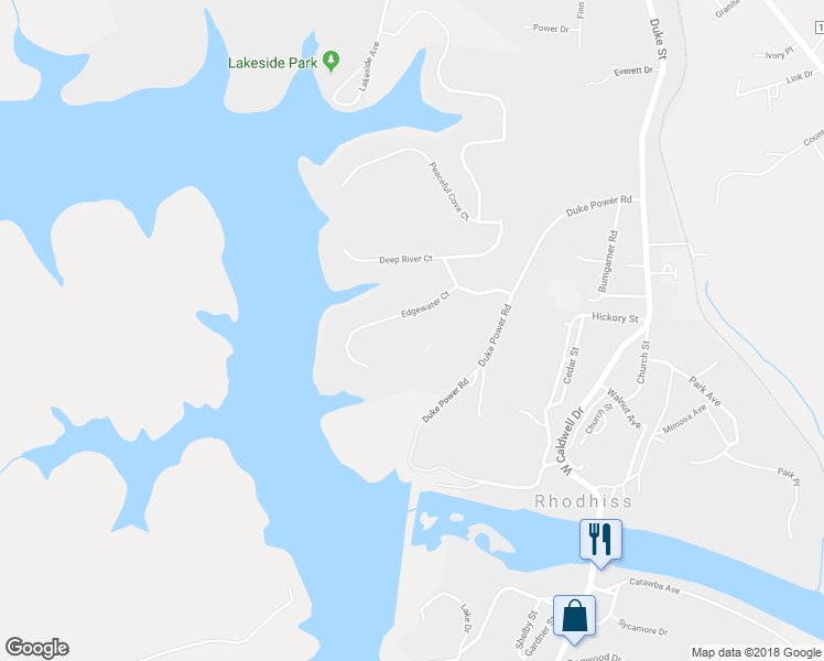 map of restaurants, bars, coffee shops, grocery stores, and more near 113 Edgewater Court in Granite Falls