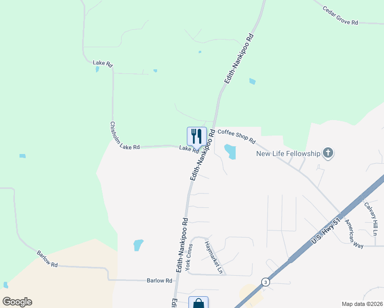 map of restaurants, bars, coffee shops, grocery stores, and more near 75 Chisholm Lake Road in Ripley