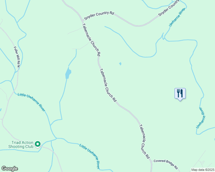 map of restaurants, bars, coffee shops, grocery stores, and more near 1551 Tabernacle Church Road in Trinity