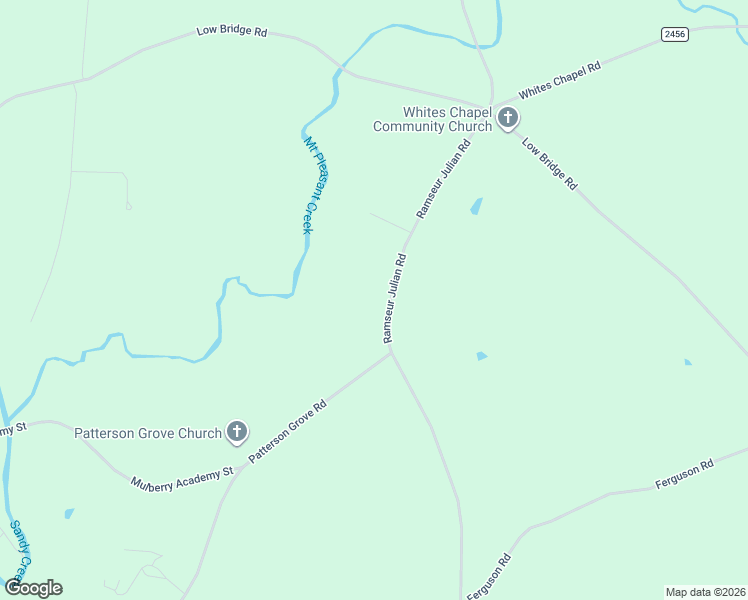 map of restaurants, bars, coffee shops, grocery stores, and more near 1681 Ramseur Julian Road in Liberty