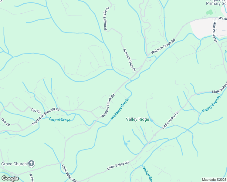 map of restaurants, bars, coffee shops, grocery stores, and more near 2150 Waldens Creek Road in Sevierville