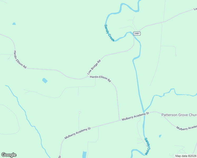 map of restaurants, bars, coffee shops, grocery stores, and more near 4377 Hardin Ellison Road in Franklinville