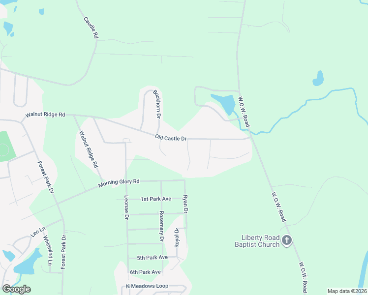 map of restaurants, bars, coffee shops, grocery stores, and more near 2573 Peppertree Ridge Road in Randleman