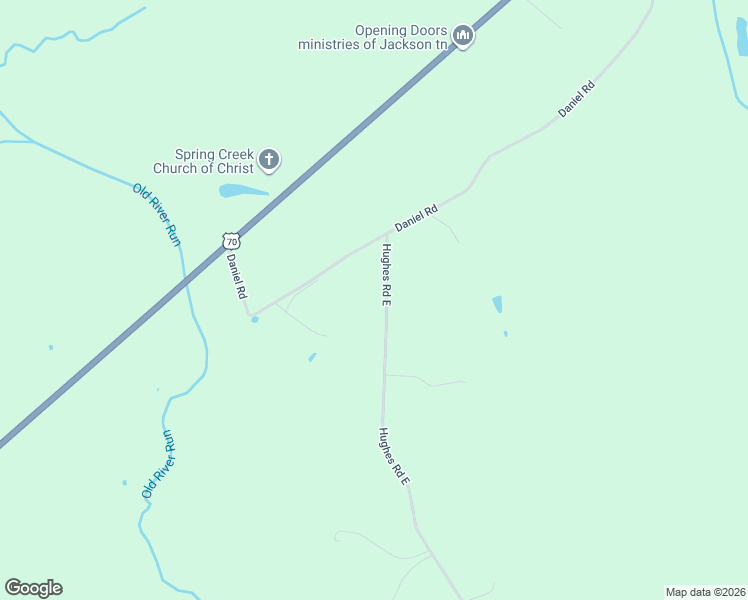 map of restaurants, bars, coffee shops, grocery stores, and more near 409 Hughes Road East in Jackson
