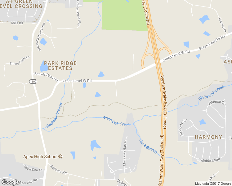 map of restaurants, bars, coffee shops, grocery stores, and more near 3217 Green Level West Road in Cary