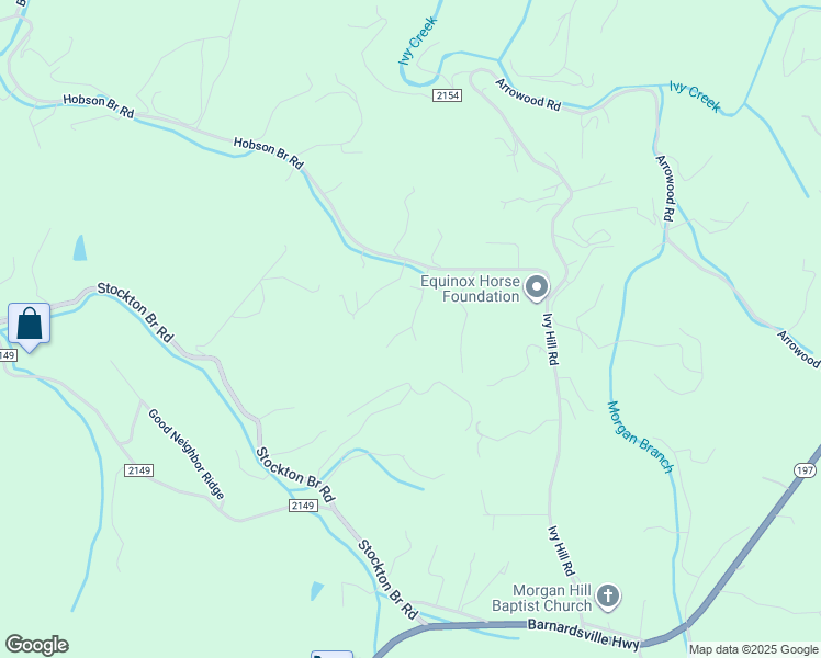 map of restaurants, bars, coffee shops, grocery stores, and more near 15 Willie Lane in Weaverville