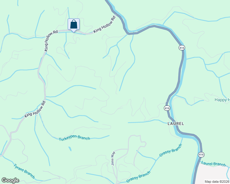 map of restaurants, bars, coffee shops, grocery stores, and more near 4310 Locke Ridge Way in Pittman Center