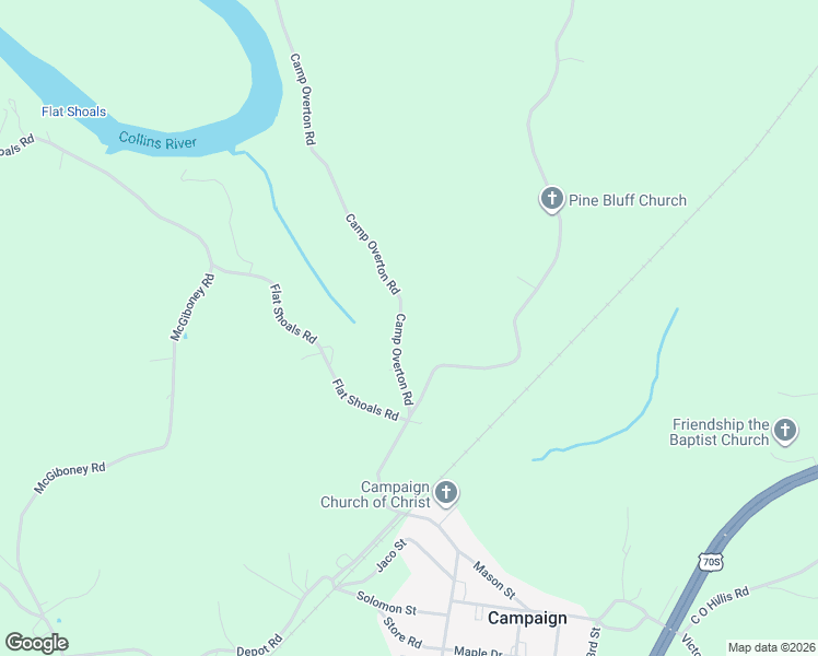 map of restaurants, bars, coffee shops, grocery stores, and more near 150 Camp Overton Road in Rock Island