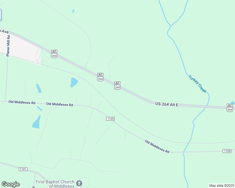 map of restaurants, bars, coffee shops, grocery stores, and more near 8421-8775 U.S. 264 Alternate East in Middlesex