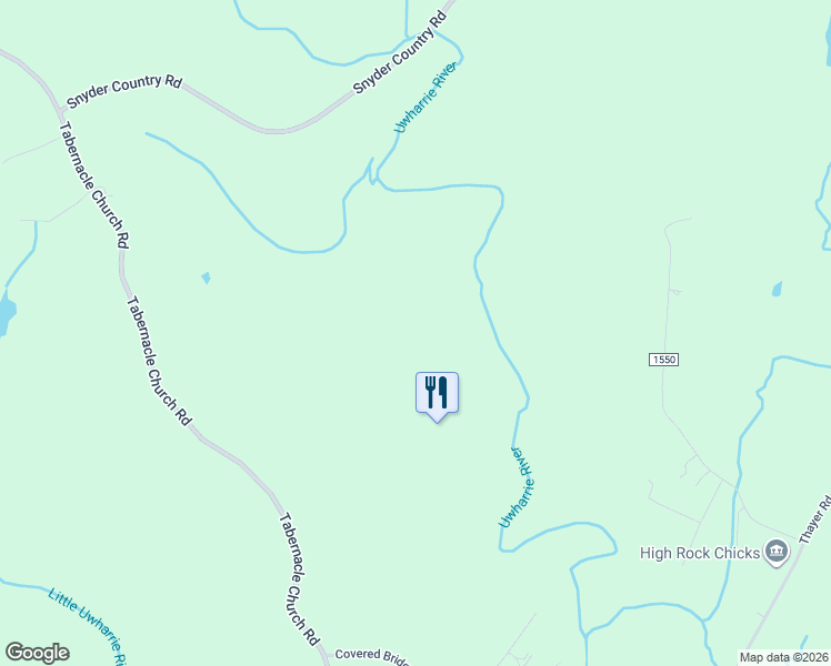 map of restaurants, bars, coffee shops, grocery stores, and more near 1432 Tabernacle Church Road in Trinity