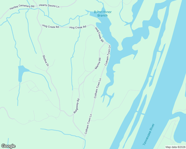 map of restaurants, bars, coffee shops, grocery stores, and more near 2700 Ridgeway Drive in Sugar Tree