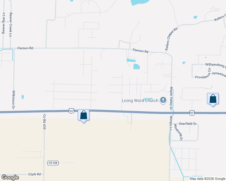 map of restaurants, bars, coffee shops, grocery stores, and more near 3116 Gallaway Court in Jonesboro