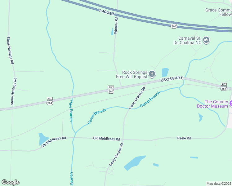 map of restaurants, bars, coffee shops, grocery stores, and more near in Bailey