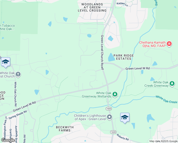 map of restaurants, bars, coffee shops, grocery stores, and more near 8517 Broderick Place in Cary