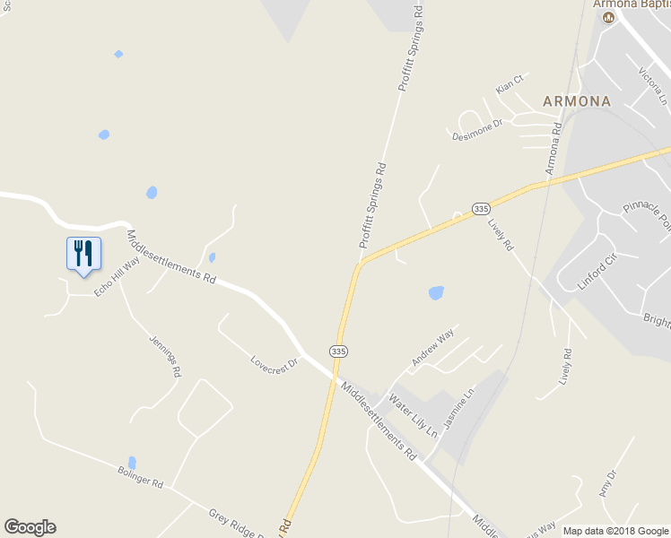 map of restaurants, bars, coffee shops, grocery stores, and more near 1408 West Hunt Road in Maryville
