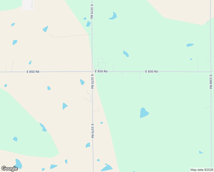 map of restaurants, bars, coffee shops, grocery stores, and more near 337089 East 850 Road in Chandler