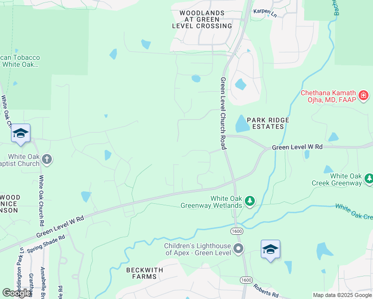 map of restaurants, bars, coffee shops, grocery stores, and more near 8528 Broderick Place in Cary