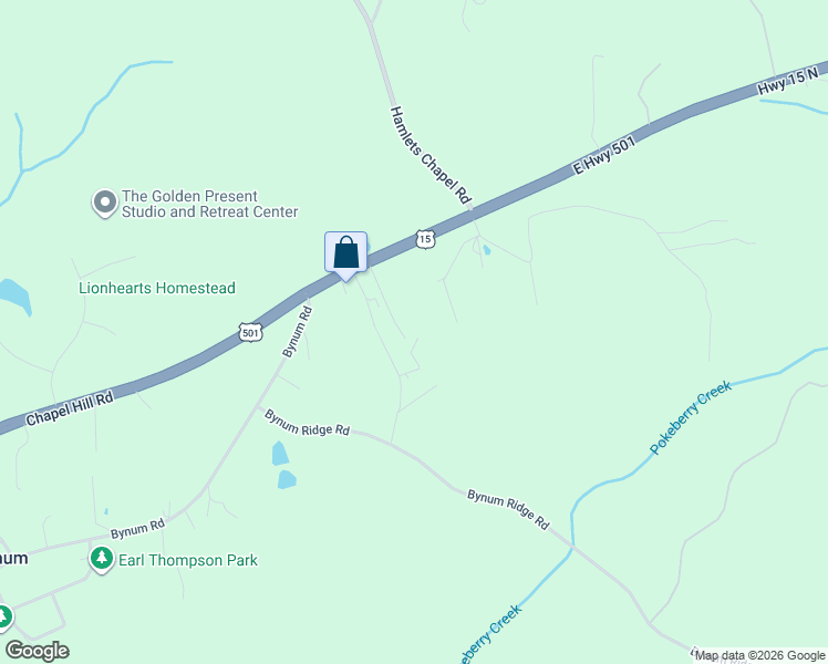 map of restaurants, bars, coffee shops, grocery stores, and more near 165 Amber Lane in Pittsboro