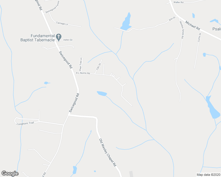 map of restaurants, bars, coffee shops, grocery stores, and more near 324 R L Norris Road in Linwood