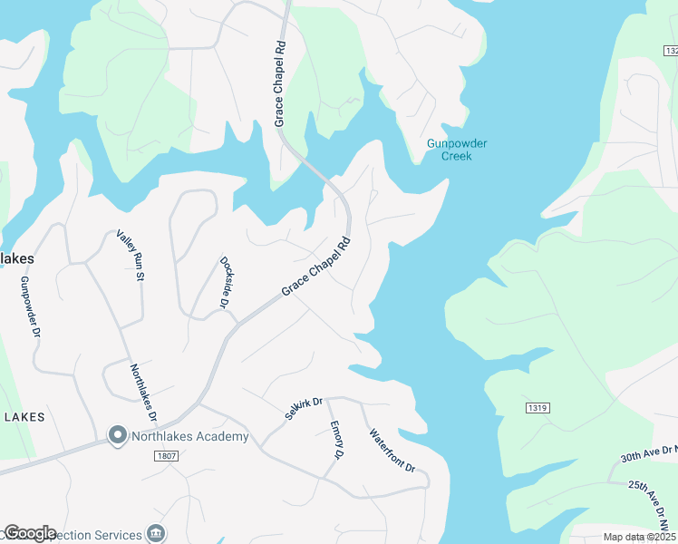 map of restaurants, bars, coffee shops, grocery stores, and more near 5788 Musket Drive in Hickory