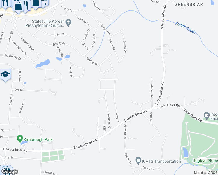 map of restaurants, bars, coffee shops, grocery stores, and more near 2427 Abernathy Avenue in Statesville