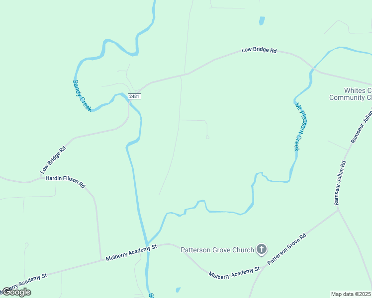 map of restaurants, bars, coffee shops, grocery stores, and more near 1610 Sandy Ridge Drive in Liberty