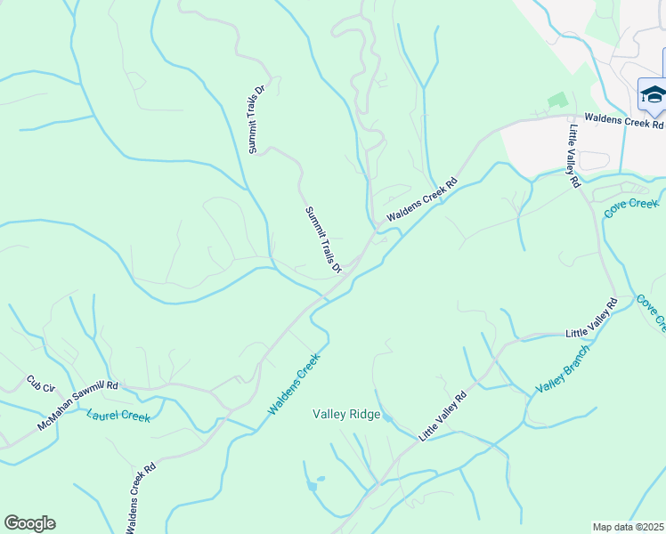 map of restaurants, bars, coffee shops, grocery stores, and more near 2922 Little Laurel Road in Sevierville