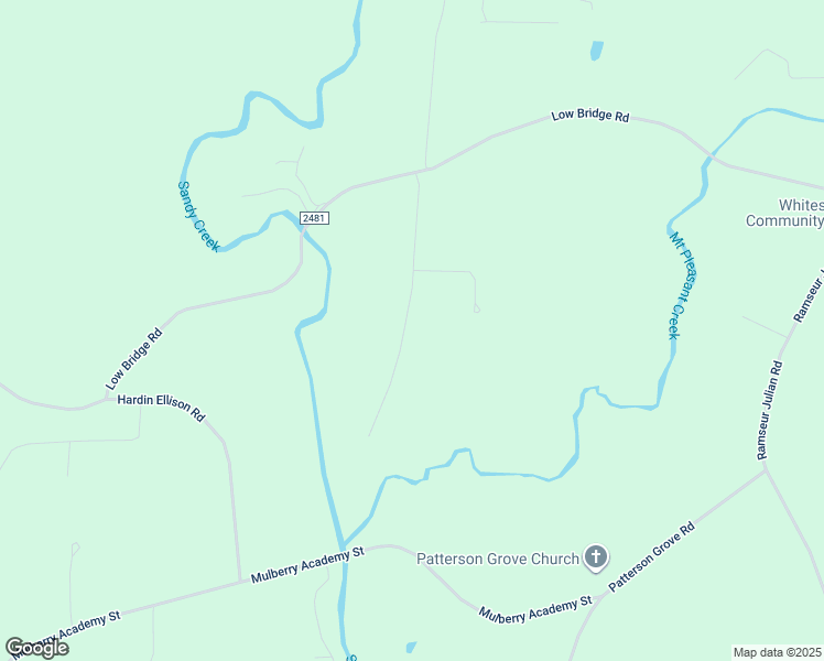 map of restaurants, bars, coffee shops, grocery stores, and more near 1610 Sandy Ridge Drive in Liberty