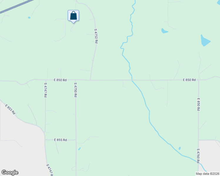 map of restaurants, bars, coffee shops, grocery stores, and more near 475384 East 850 Road in Stilwell