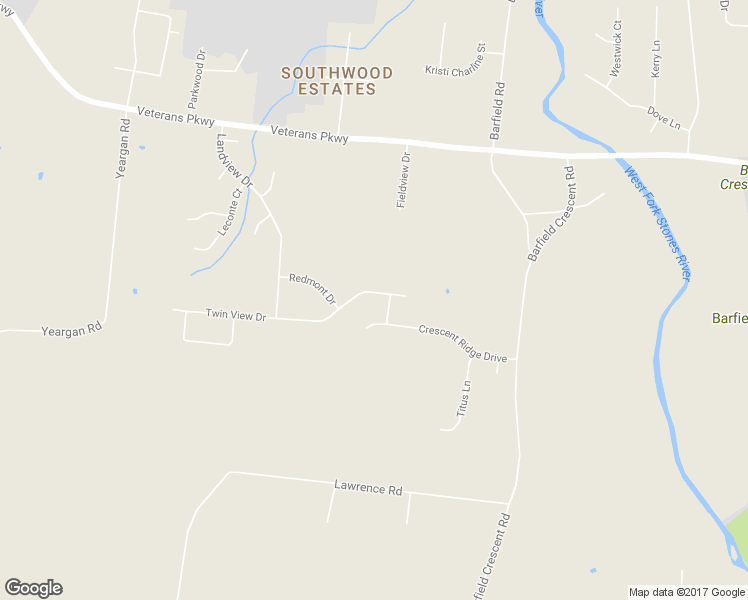 map of restaurants, bars, coffee shops, grocery stores, and more near 709 Twin View Drive in Murfreesboro