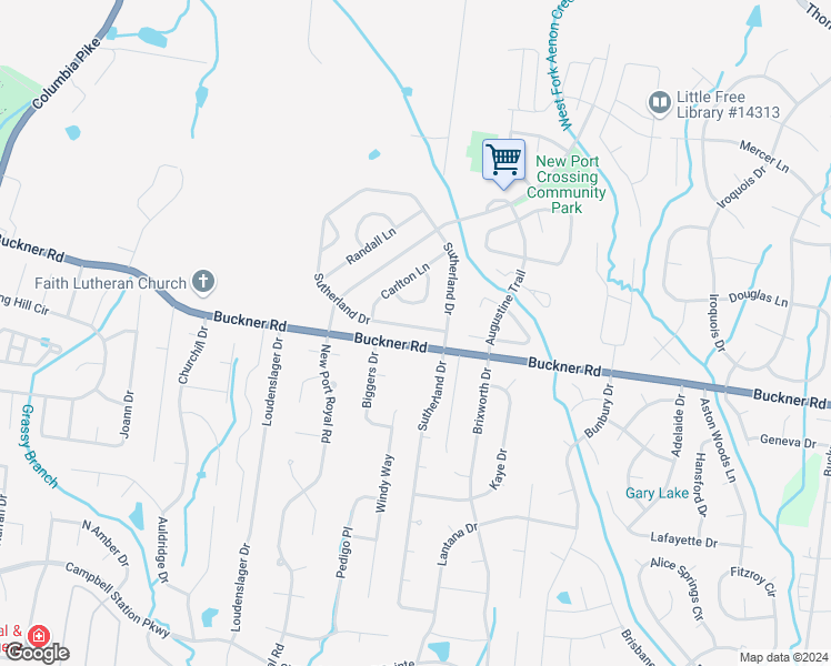 map of restaurants, bars, coffee shops, grocery stores, and more near 2649 Sutherland Drive in Thompson's Station