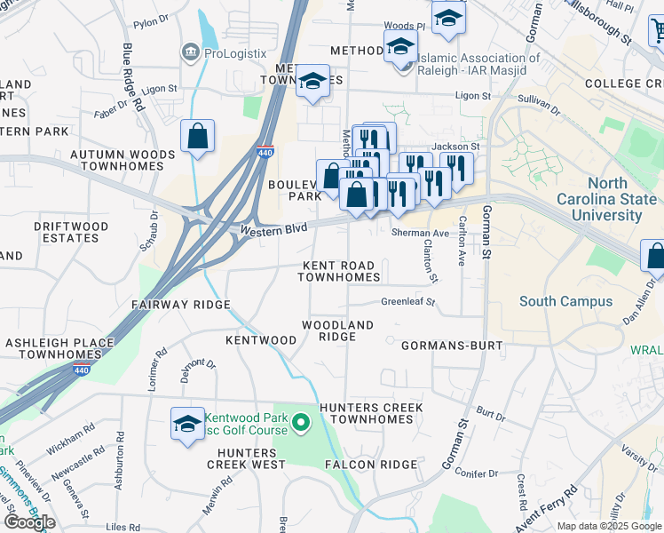 map of restaurants, bars, coffee shops, grocery stores, and more near 4228 Perserverance Court in Raleigh